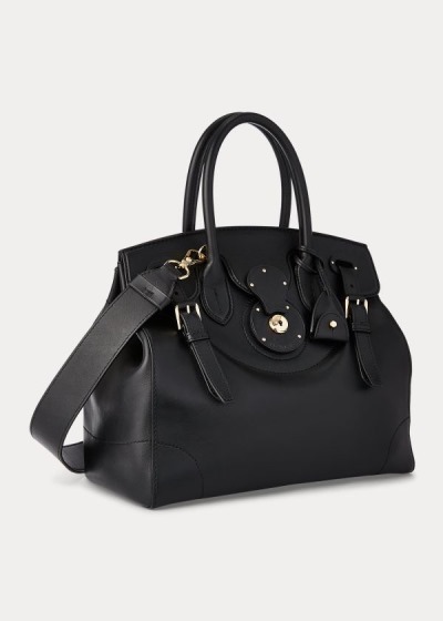 Bolsos Ralph Lauren Mujer Negros - Calfskin Light Ricky 33 - WLOCF3605